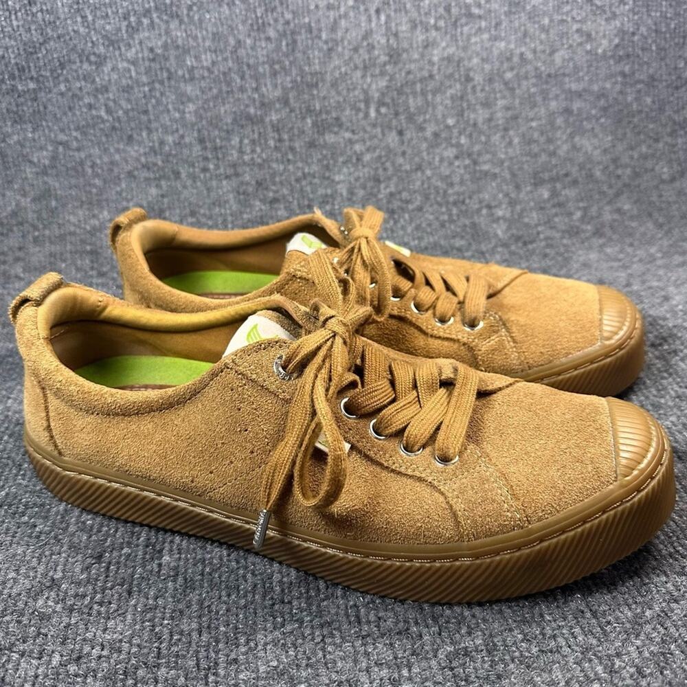Cariuma Men’s OCA Low All Camel Suede Sneaker Classic Monochrome Shoe Unisex 9.5